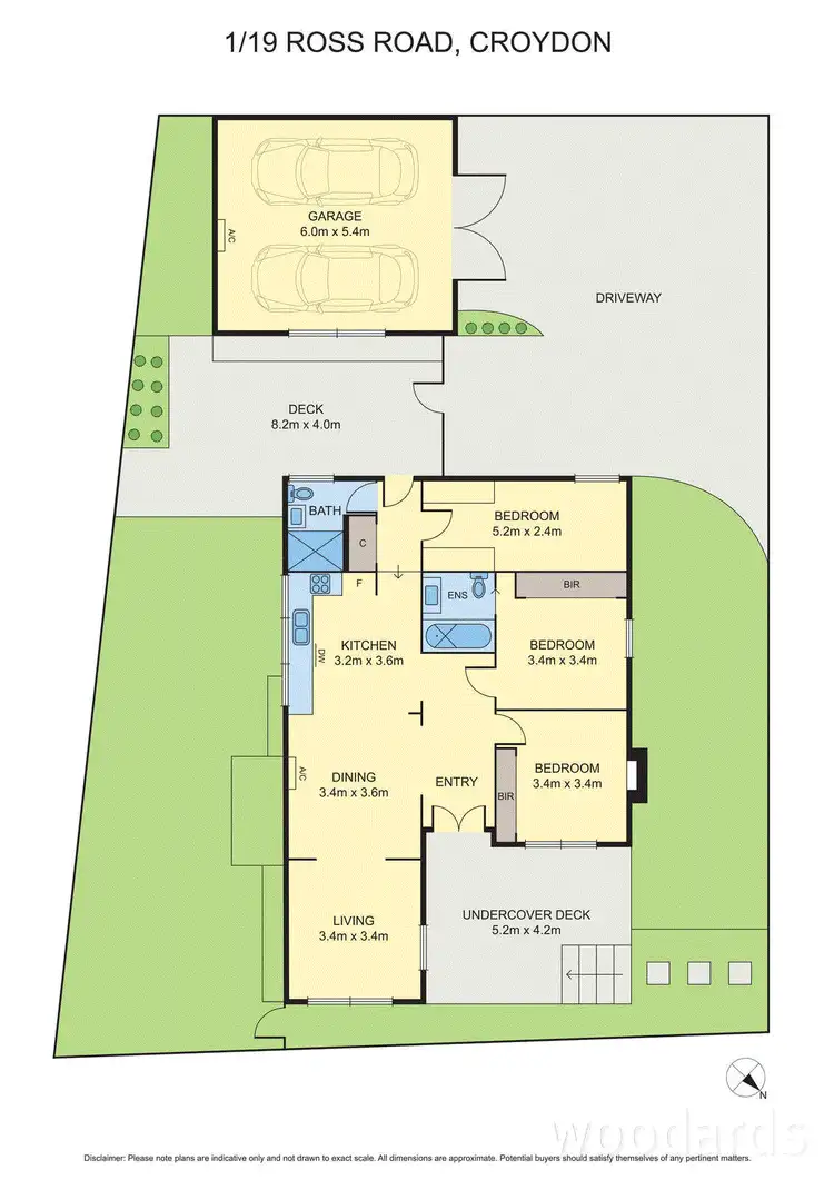 Floorplan of Homely house listing, 1/19 Ross Road, Croydon VIC 3136