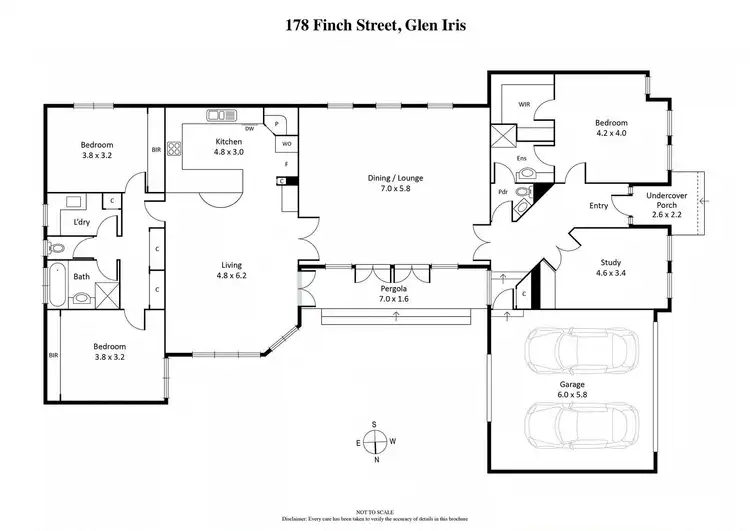 Floorplan of Homely house listing, 178 Finch Street, Glen Iris VIC 3146