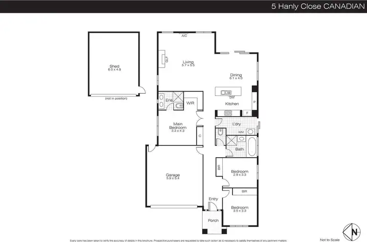 Floorplan of Homely house listing, 5 Hanly Close, Canadian VIC 3350