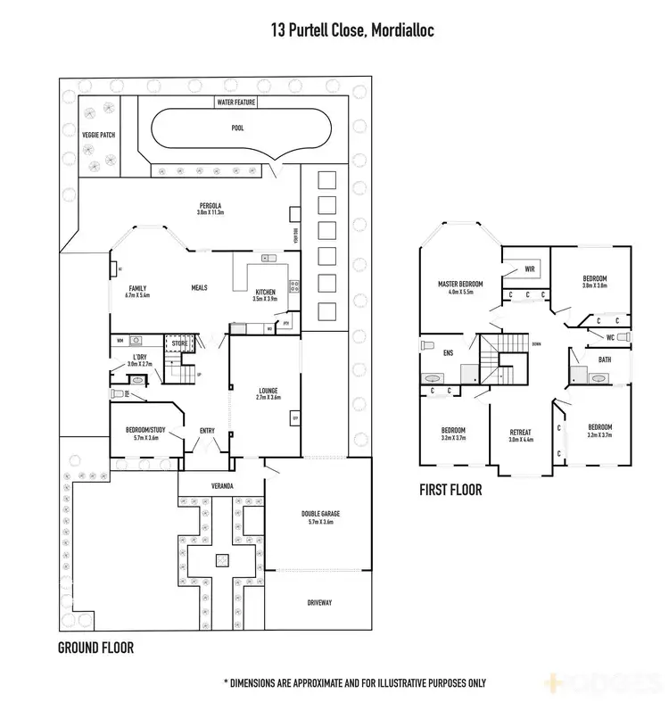 Floorplan of Homely house listing, 13 Purtell Close, Mordialloc VIC 3195