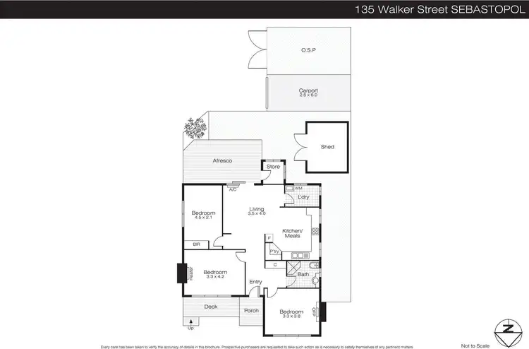 Floorplan of Homely house listing, 135 Walker Street, Sebastopol VIC 3356