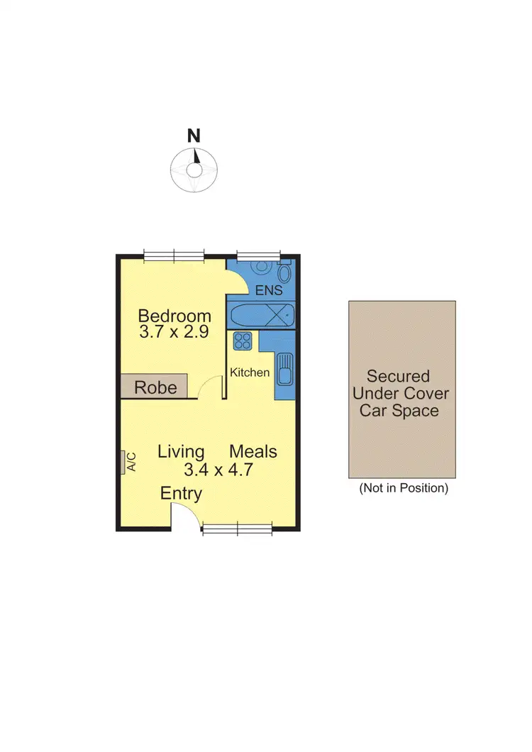 Floorplan of Homely apartment listing, 13/43 Carroll Crescent, Glen Iris VIC 3146