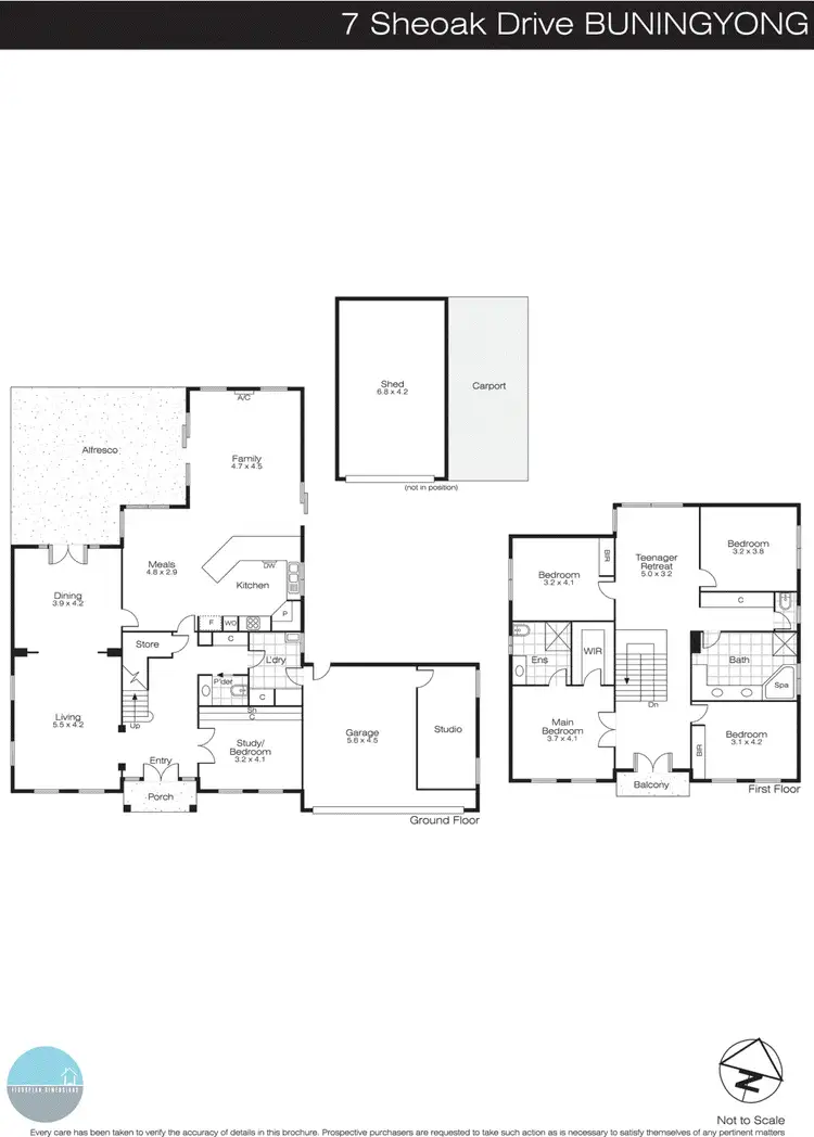 Floorplan of Homely house listing, 7 Sheoak Drive, Buninyong VIC 3357