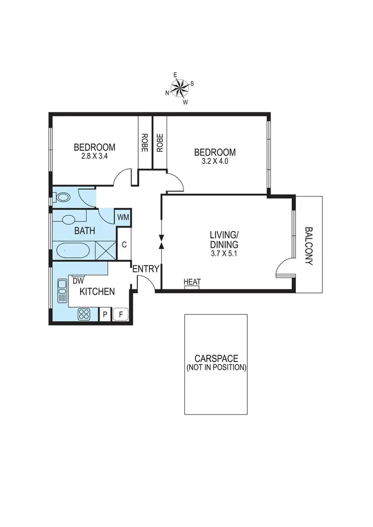 Floorplan of Homely apartment listing, 5/10A Eddys Grove, Bentleigh VIC 3204