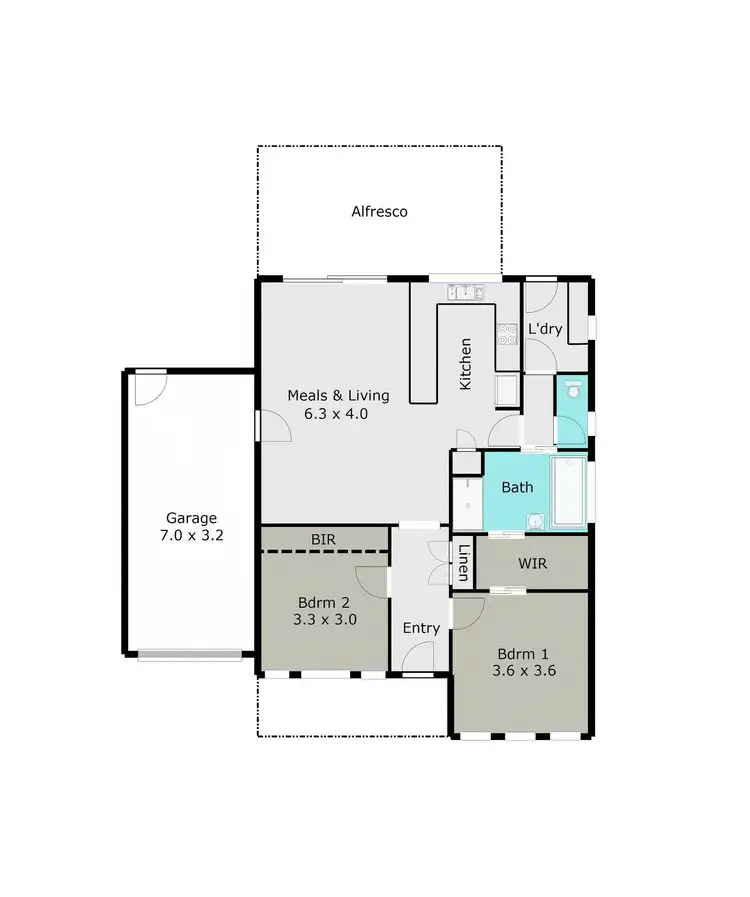 Floorplan of Homely house listing, 4/1127 Geelong Road, Mount Clear VIC 3350