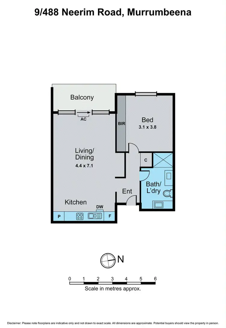 Floorplan of Homely apartment listing, 9/488 Neerim Road, Murrumbeena VIC 3163