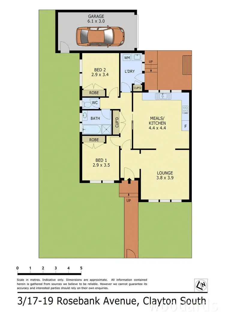 Floorplan of Homely unit listing, 3/17-19 Rosebank Avenue, Clayton South VIC 3169