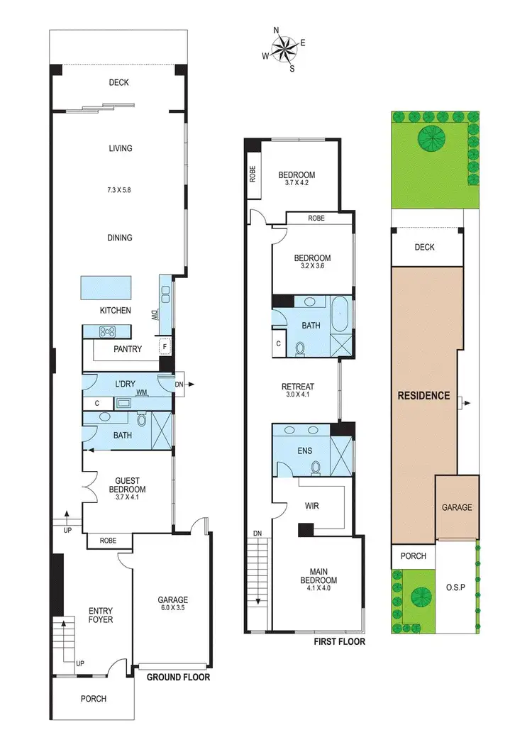 Floorplan of Homely townhouse listing, 47b Wingate Street, Bentleigh East VIC 3165