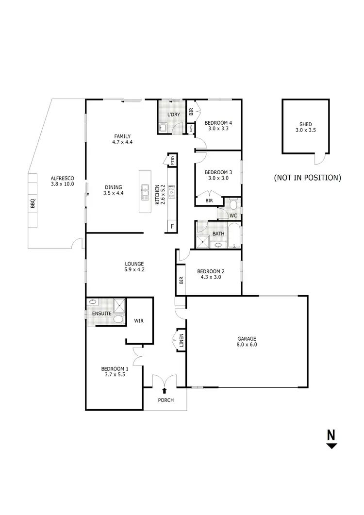 Floorplan of Homely house listing, 9 Zenith Road, Beveridge VIC 3753