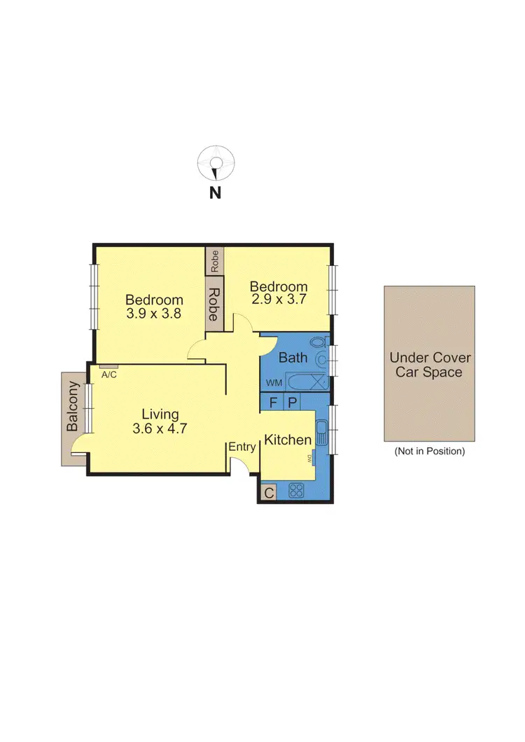 Floorplan of Homely apartment listing, 7/1395 High Street, Glen Iris VIC 3146