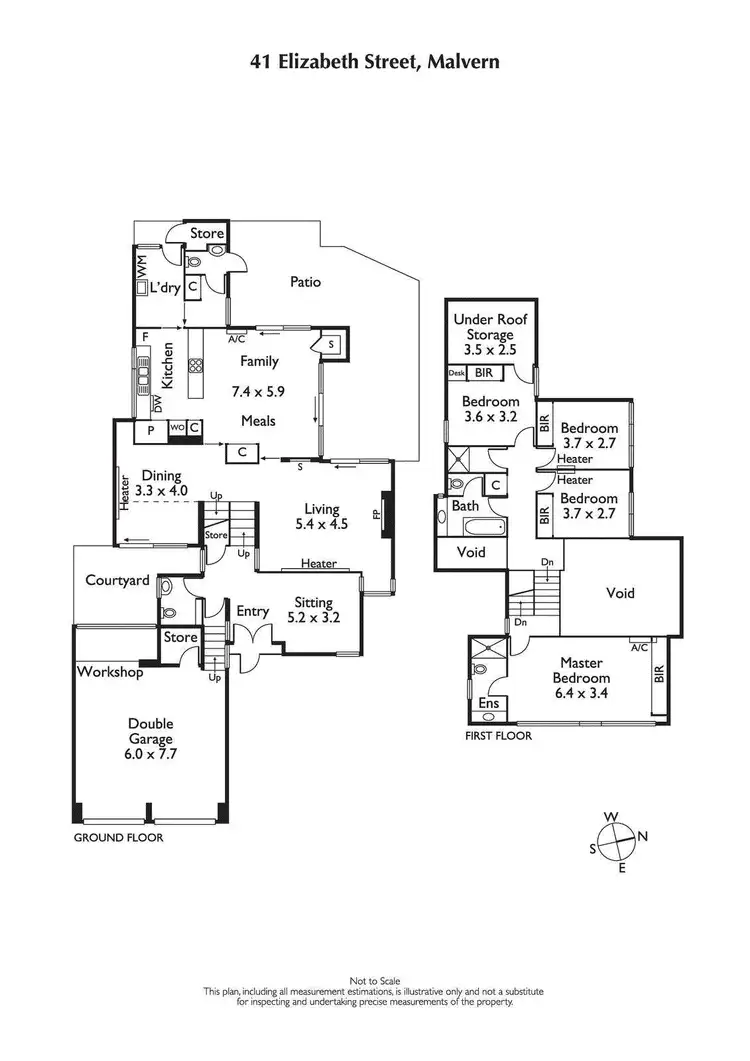 Floorplan of Homely house listing, 41 Elizabeth Street, Malvern VIC 3144