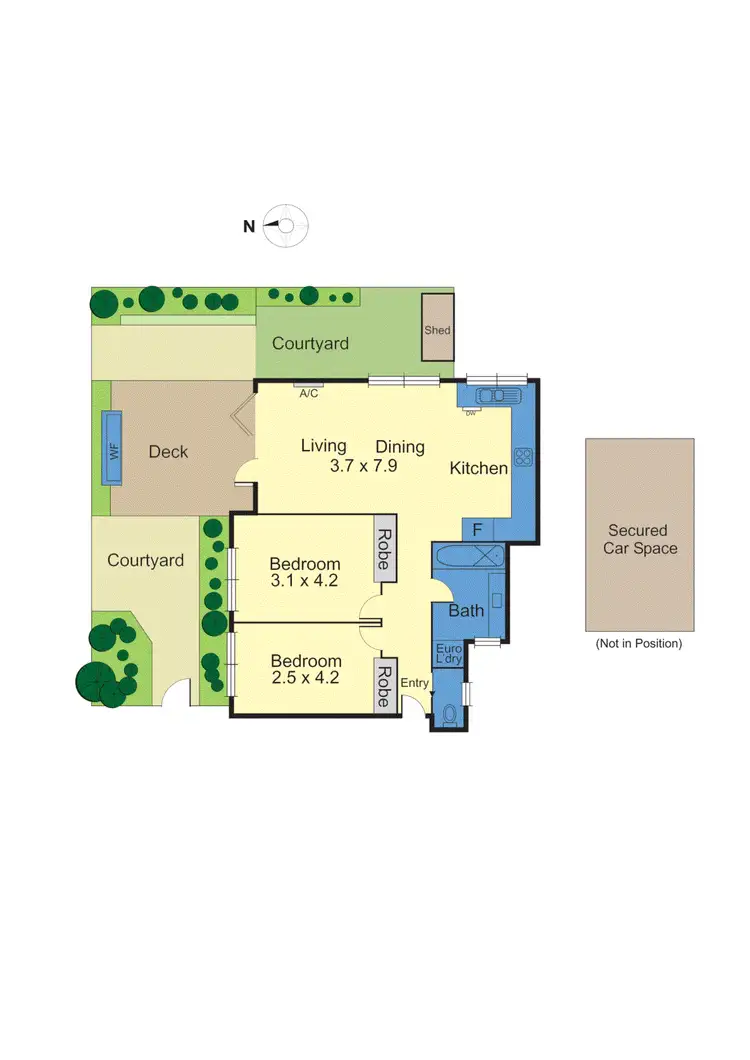Floorplan of Homely apartment listing, 2/74 Rathmines Road, Hawthorn East VIC 3123
