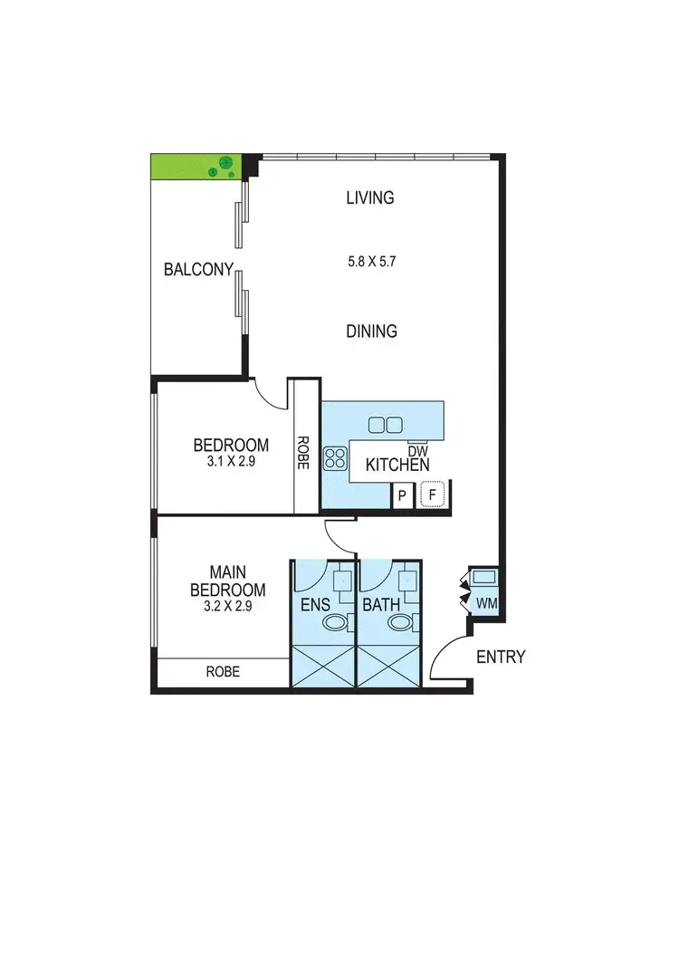 Floorplan of Homely apartment listing, 104/3 Faulkner Street, Bentleigh VIC 3204