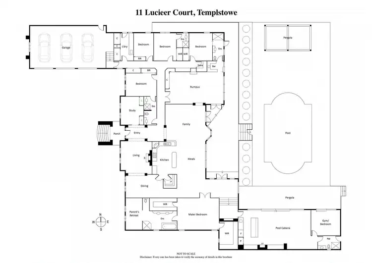 Floorplan of Homely house listing, 11 Lucieer Court, Templestowe VIC 3106
