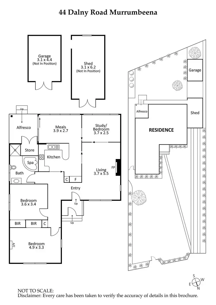 Floorplan of Homely house listing, 44 Dalny Road, Murrumbeena VIC 3163