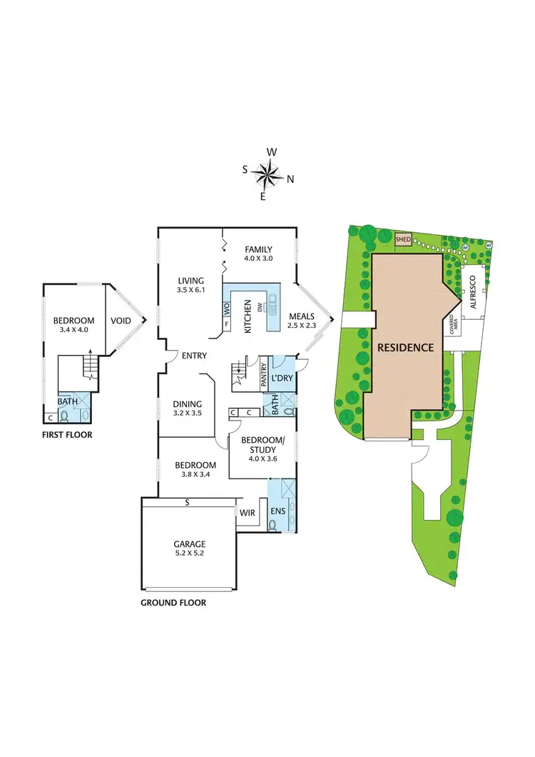 Floorplan of Homely townhouse listing, 1/22-24 Marlborough Road, Heathmont VIC 3135