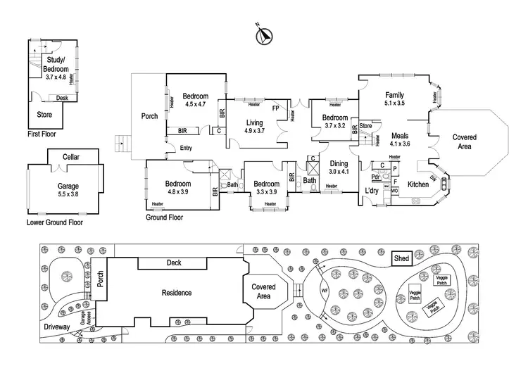 Floorplan of Homely house listing, 99 The Righi, Eaglemont VIC 3084