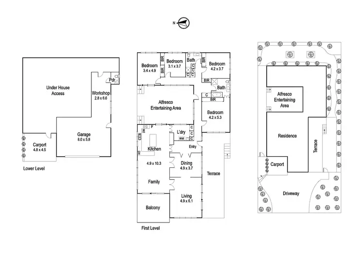 Floorplan of Homely house listing, 48 Berkeley Avenue, Heidelberg VIC 3084