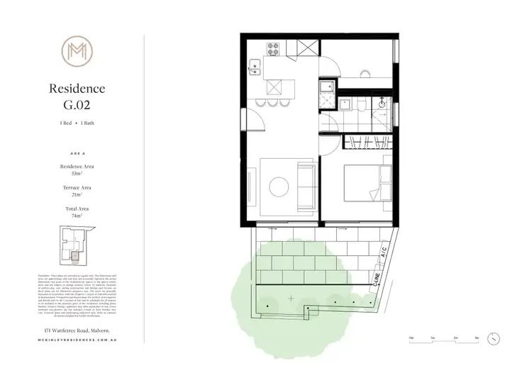 Floorplan of Homely apartment listing, G02/171 Wattletree Road, Malvern VIC 3144