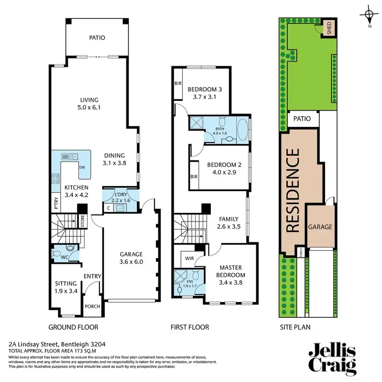 Floorplan of Homely townhouse listing, 2A Lindsay Street, Bentleigh VIC 3204