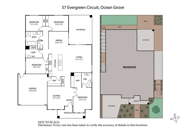 Floorplan of Homely house listing, 57 Evergreen Circuit, Ocean Grove VIC 3226
