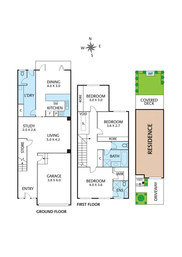 Floorplan of Homely townhouse listing, 9B Dobson Road, Montmorency VIC 3094