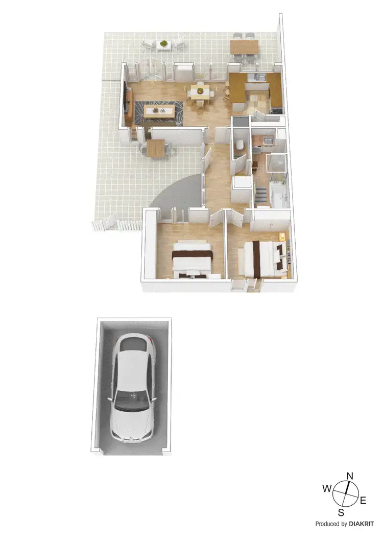 Floorplan of Homely unit listing, 3/61 Ashburn Grove, Ashburton VIC 3147