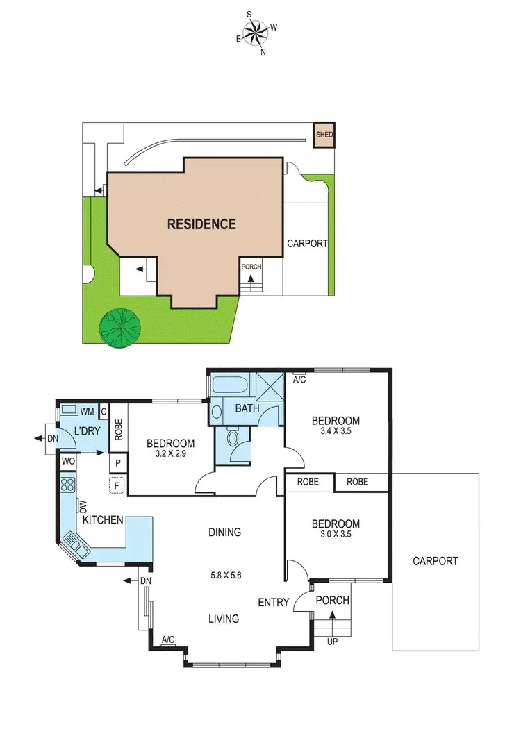 Floorplan of Homely townhouse listing, 4a Fromer Street, Bentleigh VIC 3204