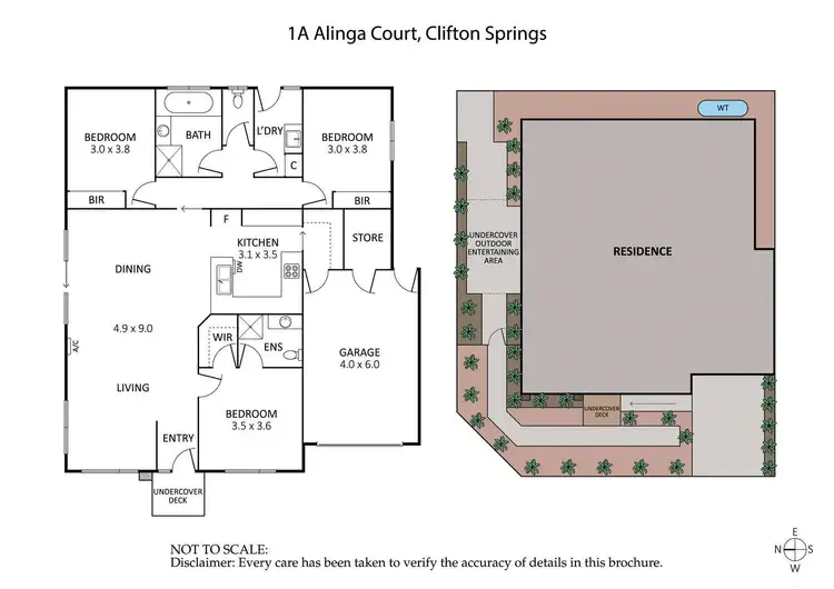 Floorplan of Homely house listing, 1A Alinga Court, Clifton Springs VIC 3222