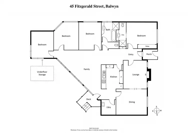 Floorplan of Homely house listing, 45 Fitzgerald Street, Balwyn VIC 3103