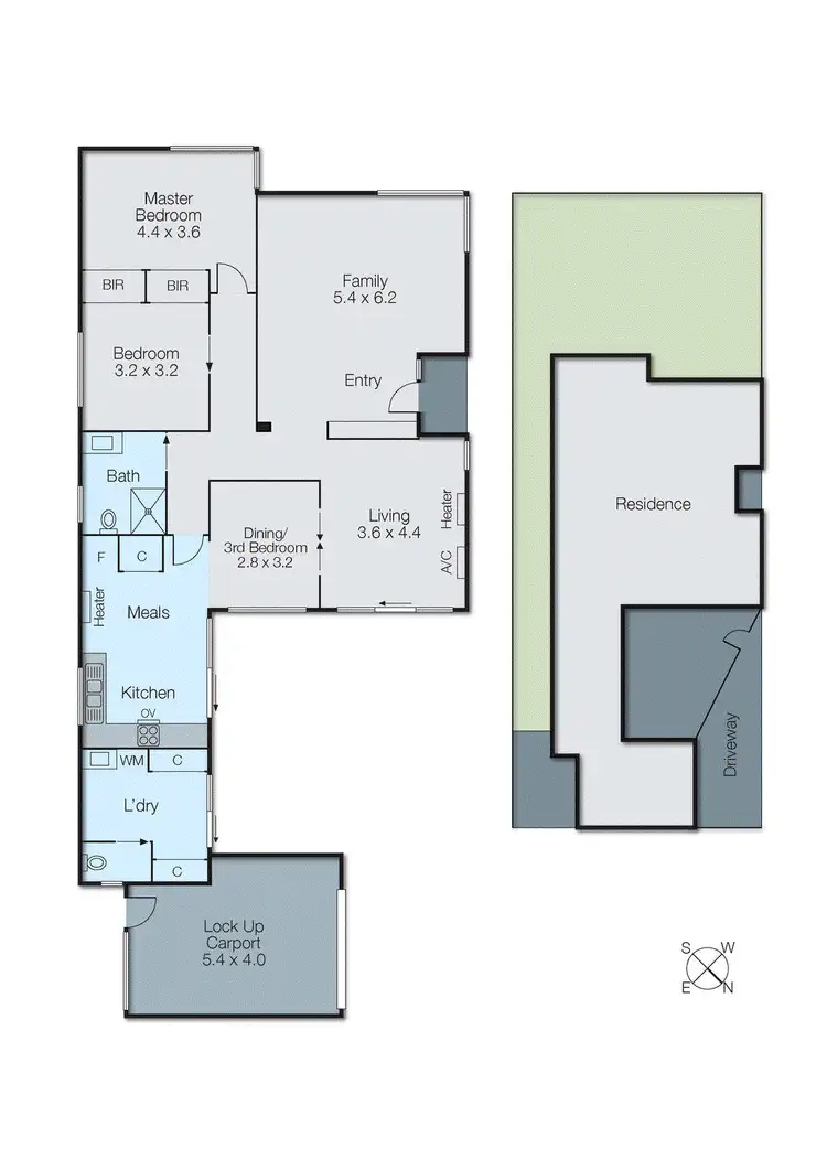 Floorplan of Homely unit listing, 1/6 Shafton Street, Huntingdale VIC 3166