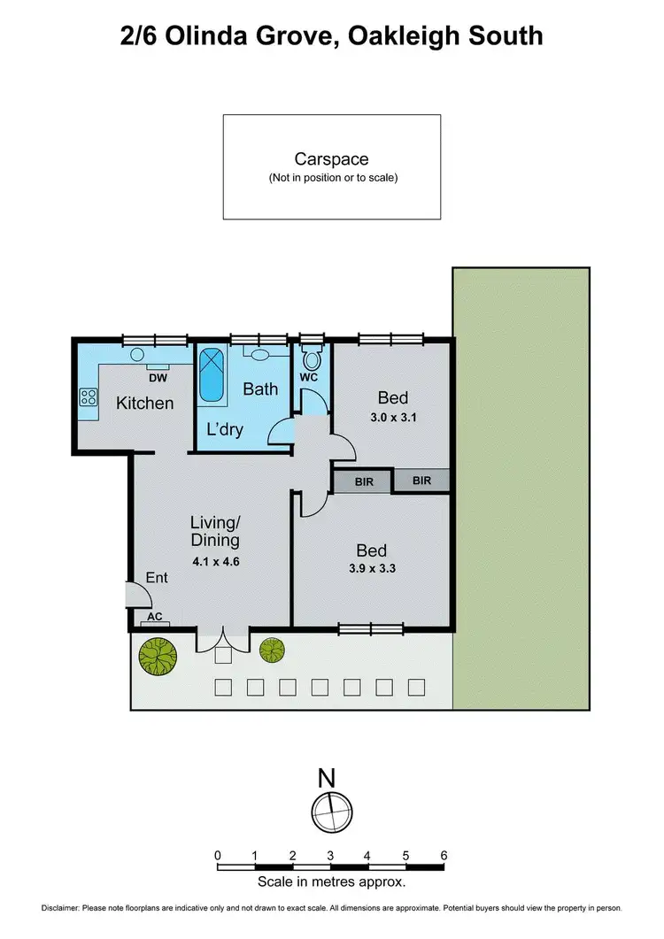 Floorplan of Homely apartment listing, 2/6 Olinda Grove, Oakleigh South VIC 3167