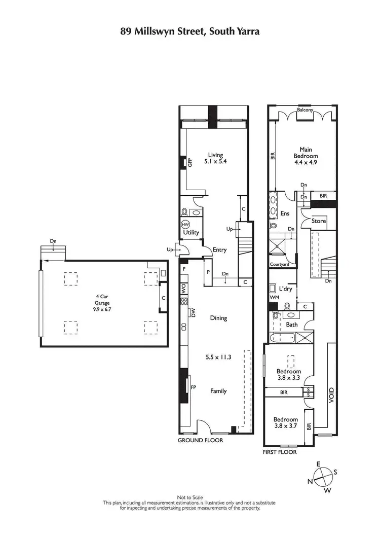 Floorplan of Homely house listing, 89 Millswyn Street, South Yarra VIC 3141