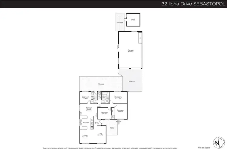 Floorplan of Homely house listing, 32 Iona Drive, Sebastopol VIC 3356