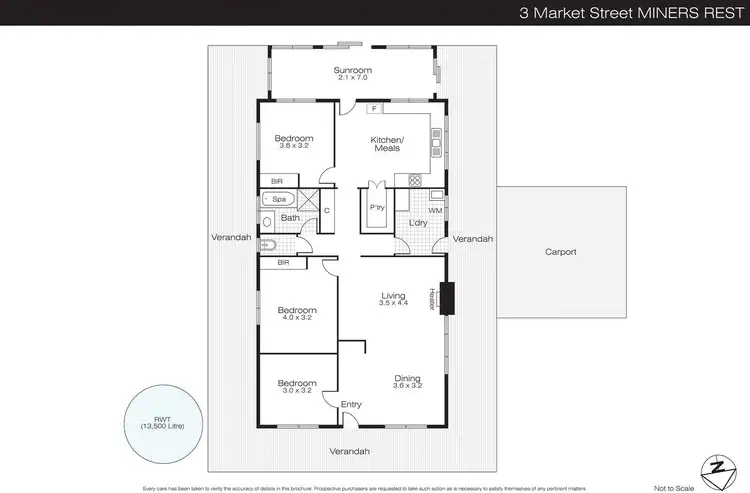 Floorplan of Homely house listing, 3 Market Street, Miners Rest VIC 3352