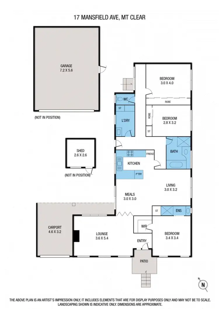 Floorplan of Homely house listing, 17 Mansfield Avenue, Mount Clear VIC 3350