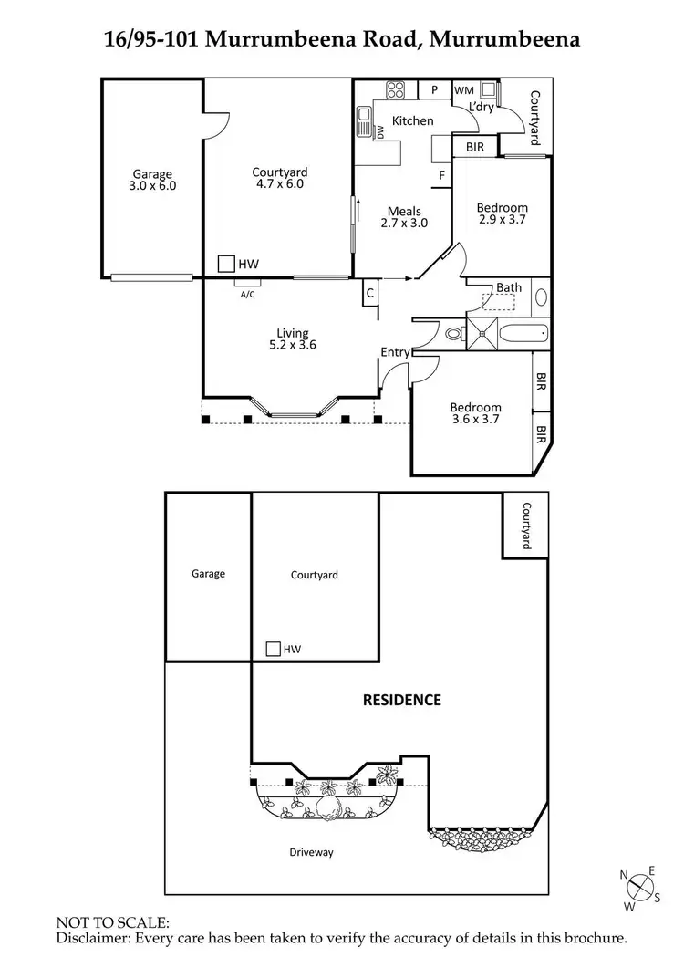 Floorplan of Homely villa listing, 16/95-101 Murrumbeena Road, Murrumbeena VIC 3163