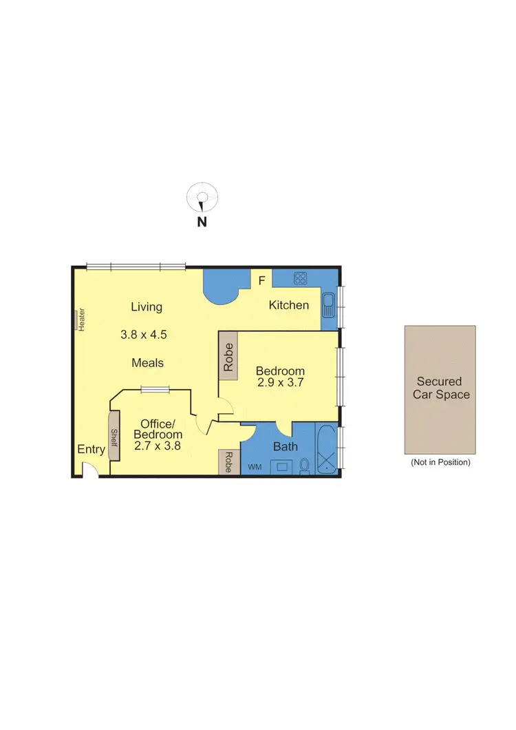 Floorplan of Homely apartment listing, 9/19 Park Street, Hawthorn VIC 3122