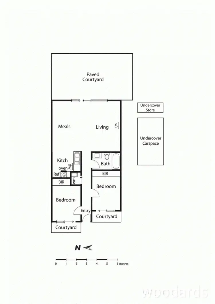 Floorplan of Homely apartment listing, 6/30 Lillimur Road, Ormond VIC 3204