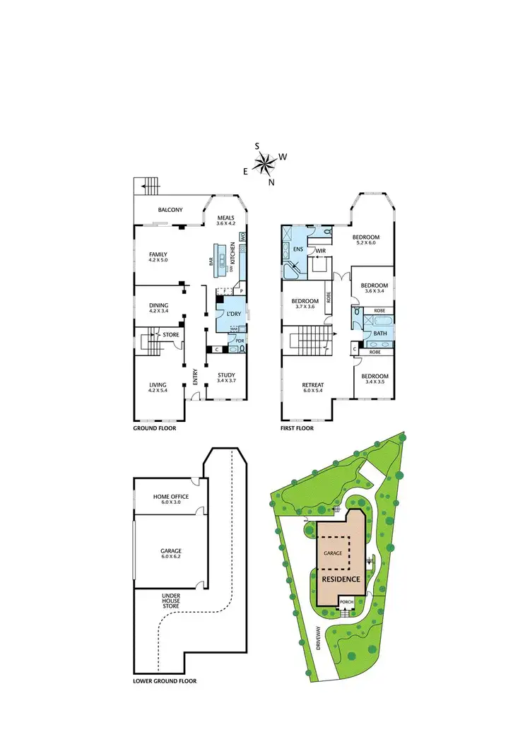 Floorplan of Homely house listing, 4 Clearwater Close, Eltham VIC 3095