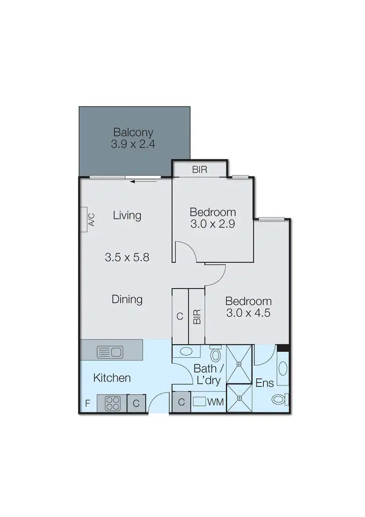 Floorplan of Homely apartment listing, 116/60 Autumn Terrace, Clayton South VIC 3169