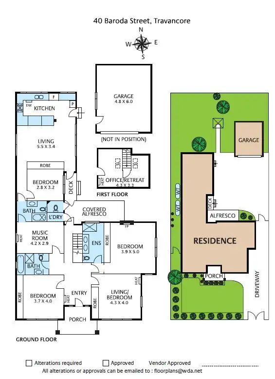 Floorplan of Homely house listing, 40 Baroda Street, Travancore VIC 3032