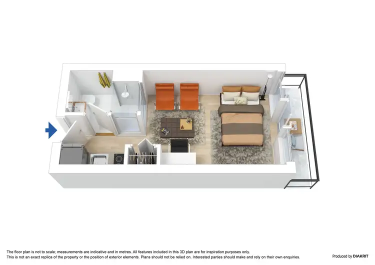 Floorplan of Homely apartment listing, 804/181 ABeckett Street, Melbourne VIC 3000
