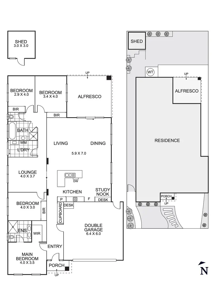 Floorplan of Homely house listing, 25 Senecio Drive, Doreen VIC 3754