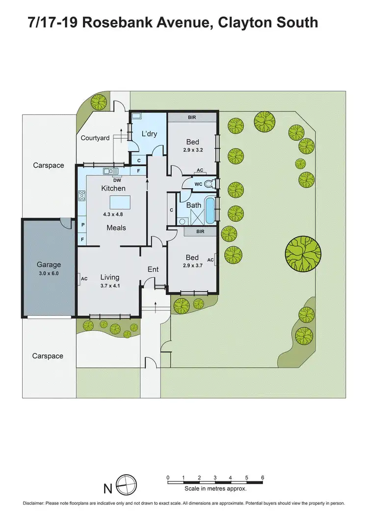 Floorplan of Homely unit listing, 7/17-19 Rosebank Avenue, Clayton South VIC 3169