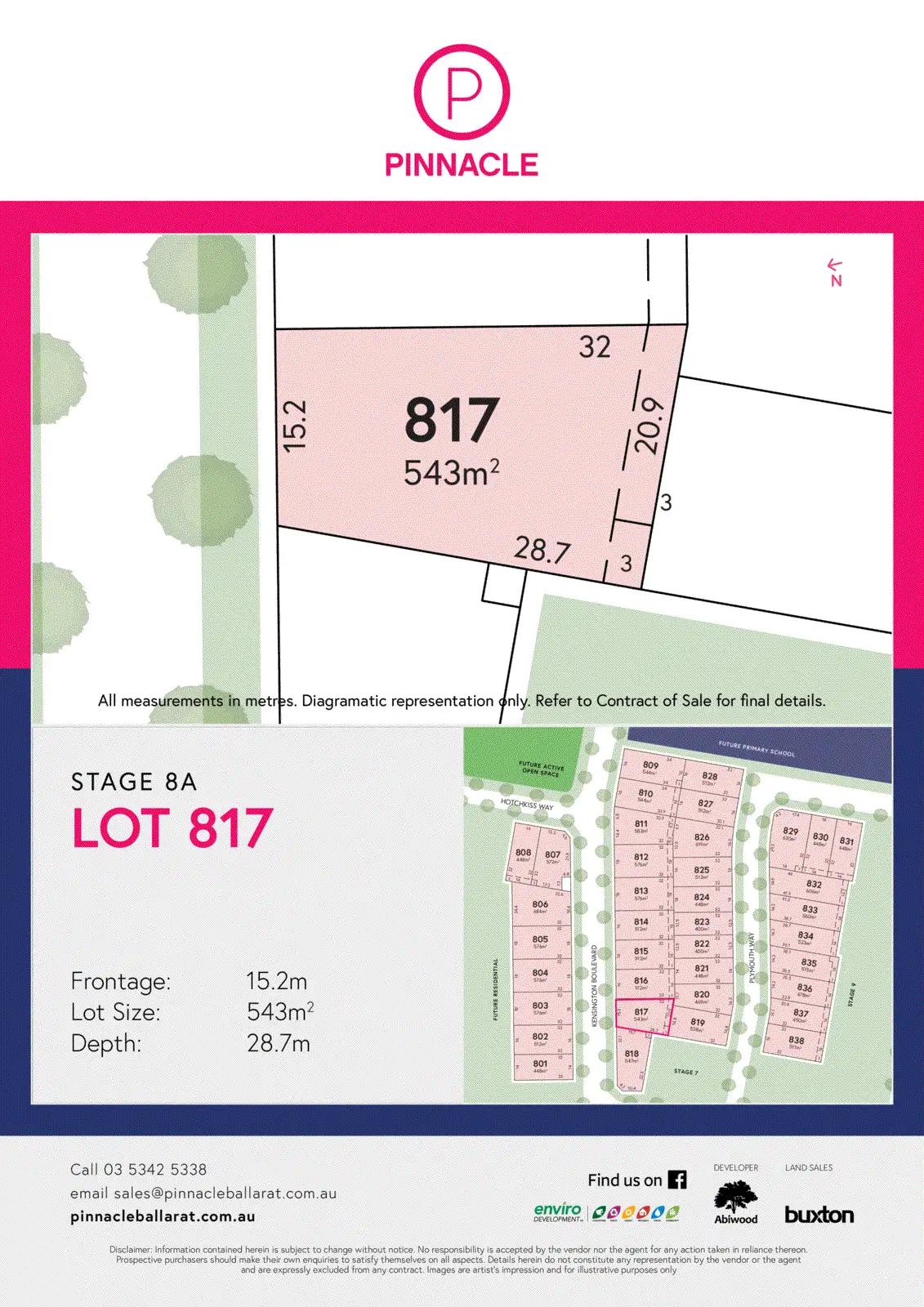 Floorplan of Homely land listing, Pinnacle/Lot 817 Kensington Boulevard, Smythes Creek VIC 3351