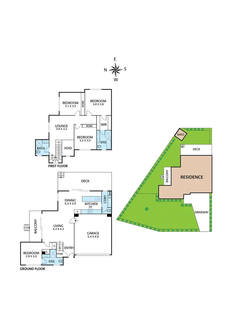 Floorplan of Homely townhouse listing, 5a Joseph Street, Blackburn North VIC 3130