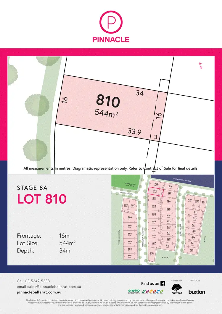 Floorplan of Homely land listing, Pinnacle/Lot 810 Kensington Boulevard, Smythes Creek VIC 3351