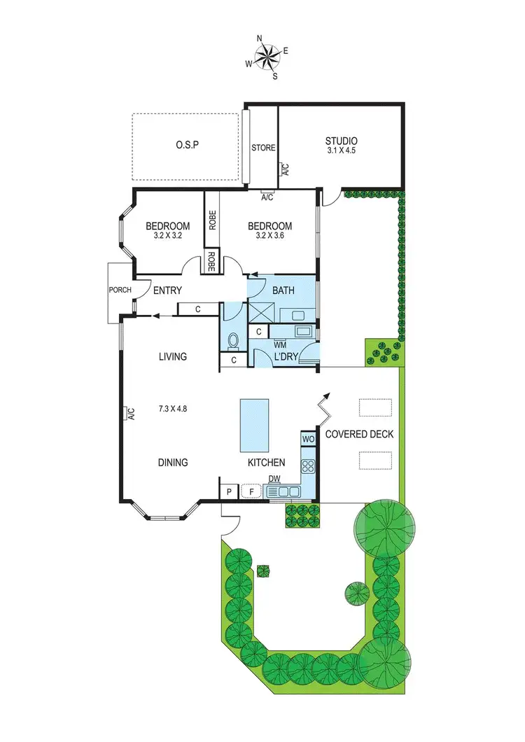 Floorplan of Homely villa listing, 1/15 Hemingford Road, Bentleigh East VIC 3165