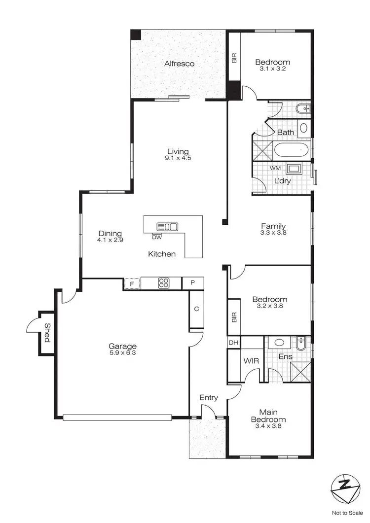 Floorplan of Homely house listing, 14 Lancaster Street, Alfredton VIC 3350